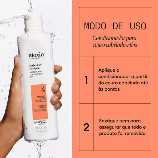 Condicionador para Cabelos Coloridos e Danificados Sistema 4 Nioxin